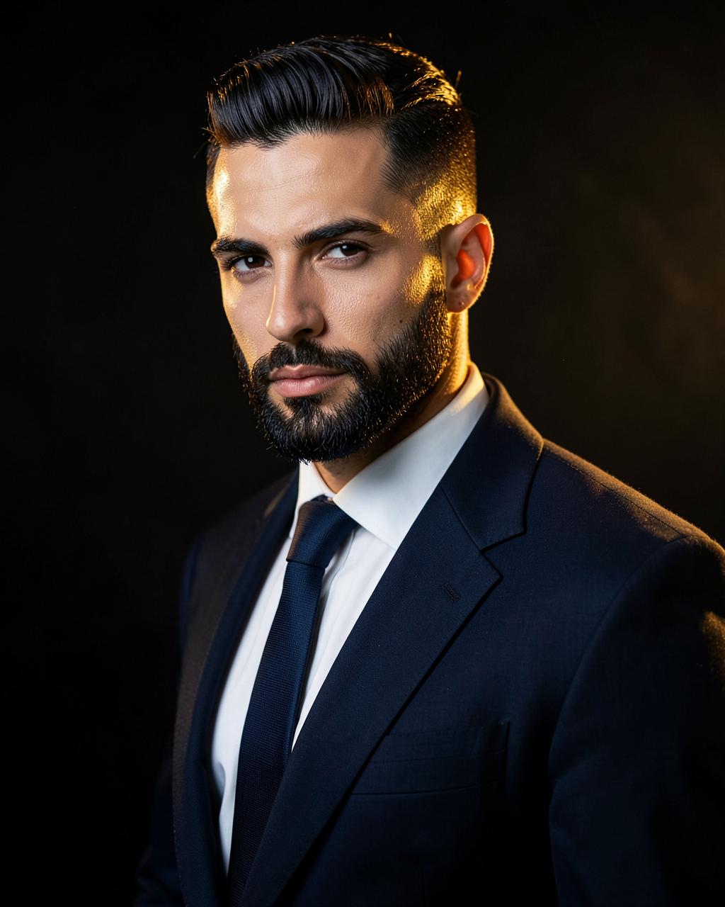 Acabamento preciso em corte masculino